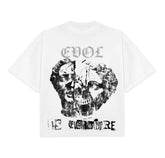 EVOL - EVOL IS EVERYWHERE RHINESTONES WHITE SHIRT